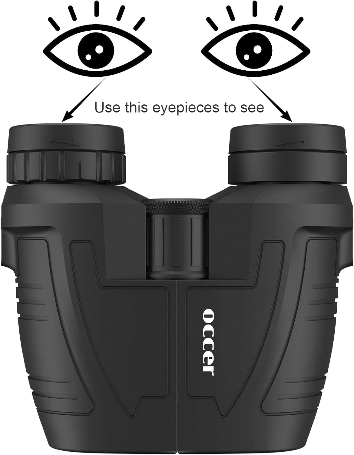 12X25 Compact Binoculars with Clear Low Light Vision, Large Eyepiece Waterproof Binocular for Adults Kids,High Power Easy Focus Binoculars for Bird Watching,Outdoor Hunting,Travel,Sightseeing