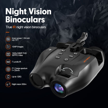 night vision binoculars,4K HD,head-mounted,camping safety,True IR,Australian outback,wildlife observation,night hiking,DSZ-XXX - Black - Size 32G
