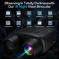 36 megapixel 4K night vision binoculars with infrared function, 7.62 cm high-definition screen, 10x magnification, infrared digital night vision camera can achieve 100% observation in complete darkness, suitable for hunting, farm monitoring, wildlife obse