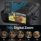 36 megapixel 4K night vision binoculars with infrared function, 7.62 cm high-definition screen, 10x magnification, infrared digital night vision camera can achieve 100% observation in complete darkness, suitable for hunting, farm monitoring, wildlife obse