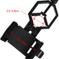 Universal Phone Holder for Telescope - For Eyepiece Diameter Ø 2.5 - 4.8cm - Mobile Phone Adapter Mount - Clip-on Design - For Spotter's Binoculars / Telescope - Adjustable - Black - ABS and Aluminum Alloy