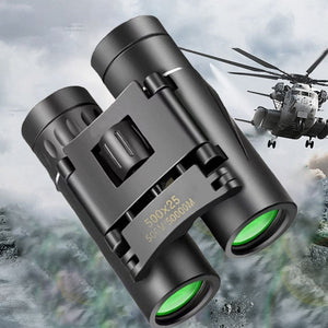 High Definition Portable Binoculars 500x25 Night Vision Optics for Outdoor Activities Bird Watching Concerts Travel Hiking Sports