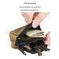 2 pack Outdoor Pouch Admin Pouch mini Pouches,Double Zipper Pocket Organizer can be Worn on The Belt（khaki）