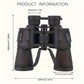 10x50 HD Binoculars - Wide Angle Large Eyepiece - Night Vision for Birdwatching Hiking Concerts - Lightweight & Portable（Black blade）