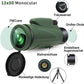 Waterproof Spotting Binoculars for Adults Small Night Vision Green Compact