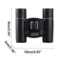 Compact Binoculars, Small Pocket Binoculars Clear View, Lightweight Foldable, for Bird Watching Opera Hiking Hunting Travel Concert