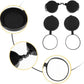 10x42 Optics Binocular Caps, Objective Lens Caps Rubber Waterproof Binoculars Protective Covers for Compact Binoculars