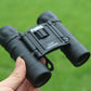 Panda - High Power Night Vision Compact 12x25 Binoculars, HD Optics, Non-Slip Rubber Grip, Black, Bag + Strap