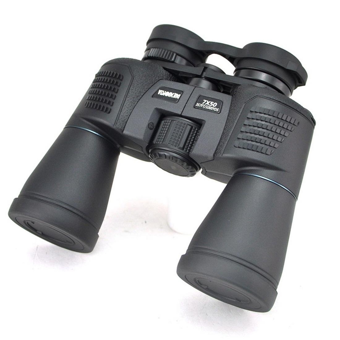 Vision King - High Powered Optics 7x50 Binoculars - BAK4 Prism, FMC Lens, Water Resistant, Durable & Protective Rubber-Armoured Body, 22mm Ocular Lens