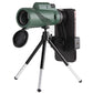 Monocular Binoculars High Definition 40x60 FMC Coated, Roof Prism, Reinforced ABS lens, Case + Strap, Green
