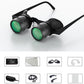 10x HD Vision Adjustable Focus Polarised Lens Perfect For Fishing Use, Silicone Nose Pads, Detachable Barrels, Black