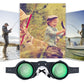10x HD Vision Adjustable Focus Polarised Lens Perfect For Fishing Use, Silicone Nose Pads, Detachable Barrels, Black