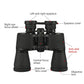 High Definition Compact 20x50 Binoculars - Black, Case + Strap