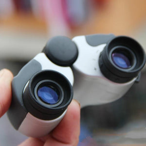 Binoculars High Definition Night Vision Wide Angle Optics 7x18 Model Black, Metal, Case + Strap