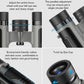 Compact Binoculars 25x Zoom, BAK4 Prism, Large Eye Piece, Rubber Non-Slip Grip, Multi-layer Coated Lenses, Case + Strap