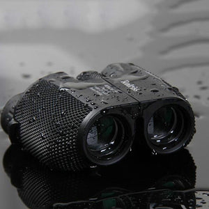 Rolriss Sport Optics - HD Compact 10x25 Binoculars, Lightweight, Waterproof, Black, Case + Strap