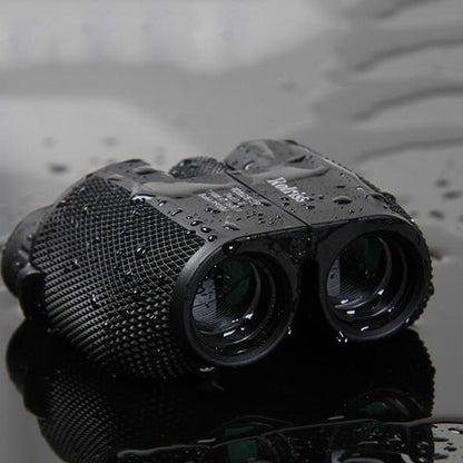 Rolriss Sport Optics - HD Compact 10x25 Binoculars, Lightweight, Waterproof, Black, Case + Strap