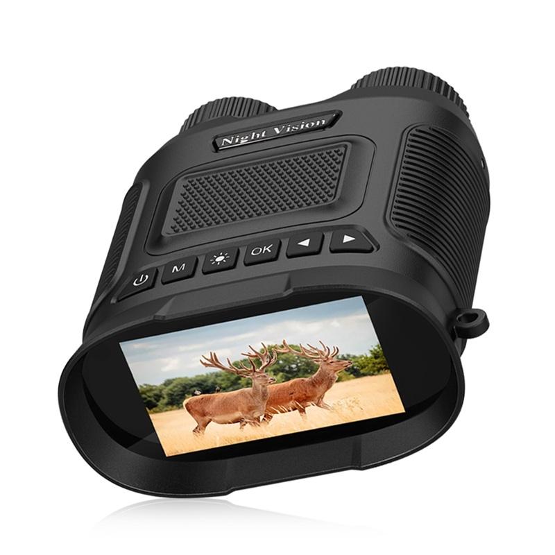 Night Vision - Digital Night Vision Binoculars - 3" IPS Screen High Resolution Recording, Wide Lens, Automatic IR Filter, 3 Modes: photo/video/play