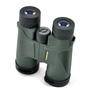 Vision King - Binoculars Waterproof Design Outdoor Sports Use Birdwatching Hunting 10x42, Cloth Bag, Green