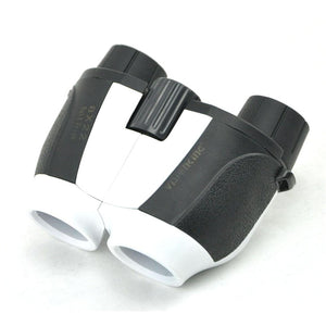 Vision King - Multi-Function Compact Binoculars, 8x Magnification, Night Vision HD Optics, Lightweight, Waterproof, White/Black