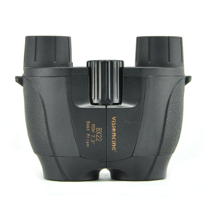 Vision King - Multi-Function Compact Binoculars, 8x Magnification, Night Vision HD Optics, Lightweight, Waterproof, White/Black
