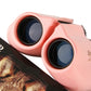 Green 10x22 Compact Binoculars for Adults - High Definition Lightweight Telescope for Hiking, Travel, and Concerts