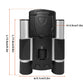 Digital Camera Binoculars - 8x HD Zoom, Flip-up LCD Screen, Starlight Night Vision, USB Charger + Strap, Black