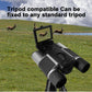 Digital Camera Binoculars - 8x HD Zoom, Flip-up LCD Screen, Starlight Night Vision, USB Charger + Strap, Black
