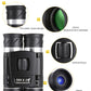 500x25 High Power HD Binoculars - Portable Concert Telescope with Phone Photography Capability, FMC Coated Optics
