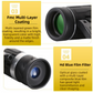 500x25 High Power HD Binoculars - Portable Concert Telescope with Phone Photography Capability, FMC Coated Optics