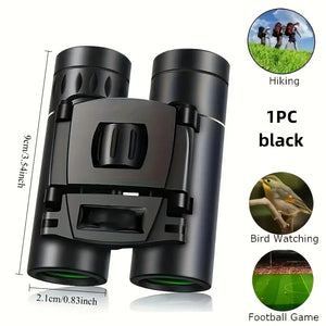 HD Compact Binoculars - Large Eyepiece for Adults & Kids, High Powered with Easy Focus | Low Light Vision & Waterproof | P