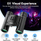 200X25 High Powered Mini Pocket Binoculars for Adults and Kids with Bak4 Prism Compact Binoculars Telescope for Hunting Concert