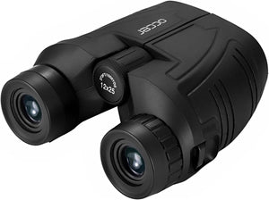 12X25 Compact Binoculars with Clear Low Light Vision, Large Eyepiece Waterproof Binocular for Adults Kids,High Power Easy Focus Binoculars for Bird Watching,Outdoor Hunting,Travel,Sightseeing