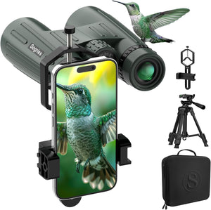 14X45 Binoculars for Adults High Powered Binoculars with Tripod | Compact Waterproof Binocular with Phone Adapter Bird Watching Stargazing Hiking Wildlife Viewing Cruise Ship Travel Hunting