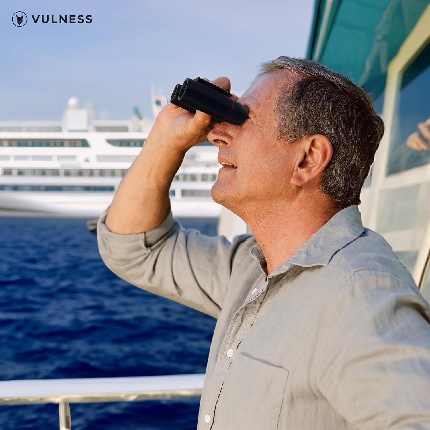 Binoculars for Adults | Compact Small Mini Travel Binocular for Bird Watching High Powered Electronics Cruise Ship Essentials Norwegian Alaska Must Haves Hiking Camping Gear by  (Black, 8X21)