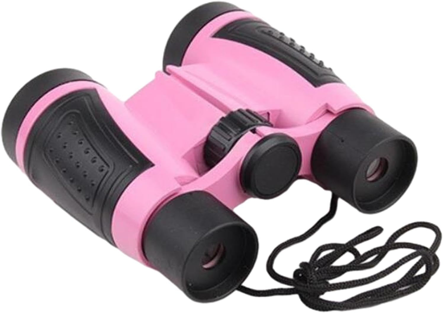 Kids Binoculars Toy Shockproof Telescope Large View 5X30 Portable Compact Binoculars Magnification Toy for Exploration Bird Watching Hiking, Pink