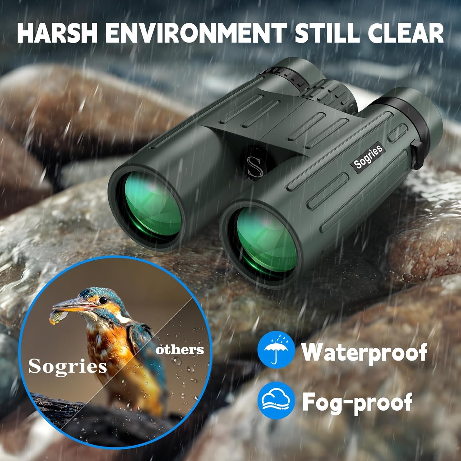14X45 Binoculars for Adults High Powered Binoculars with Tripod | Compact Waterproof Binocular with Phone Adapter Bird Watching Stargazing Hiking Wildlife Viewing Cruise Ship Travel Hunting