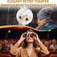 3X25 Opera Glasses for Women with Adjustable Handle & Chain,Bk9 Optical Lens, Vintage Compact Mini Theater Binoculars Adults Kids in Opera Musical Concert-White