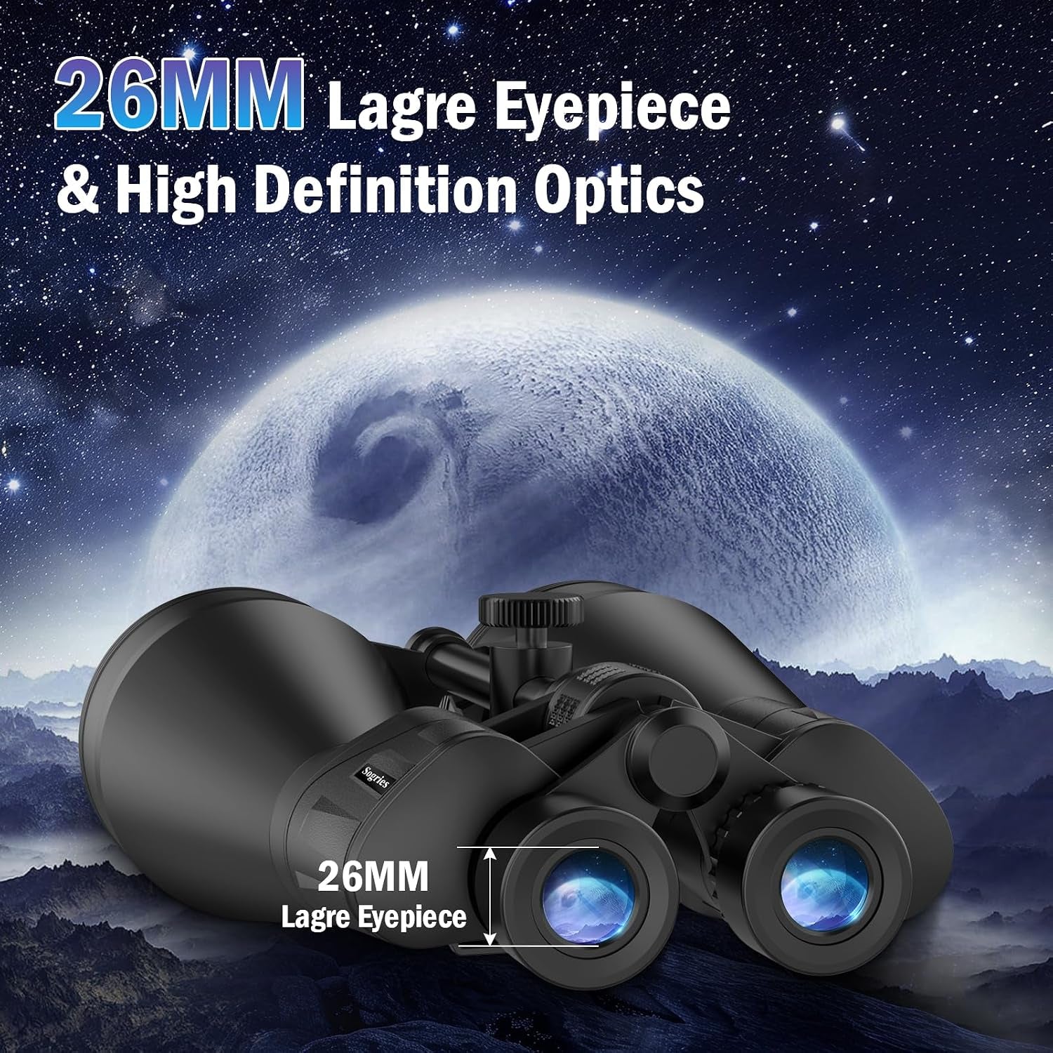20X80 Astronomy Binoculars for Adults High Power Stargazing Binoculars | Powerful Binoculars for Star Gazing Planets Space Moon Wildlife Watching Bak4 Prism Low Light Vision, Tripod Carrying Case
