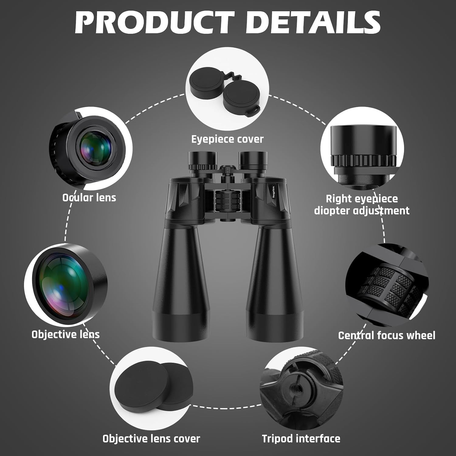 18X70 Binoculars for Adults High Powered, Large Aperture 70Mm Astronomy