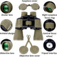 20X50 High Power Binoculars for Adults, HD Waterproof Binoculars with BAK4 Prism & FMC Lens,Portable Binocular Bird Watching Hunting Football Games Cruise with Carrying Bag,Strap,Phone Adapter-Green