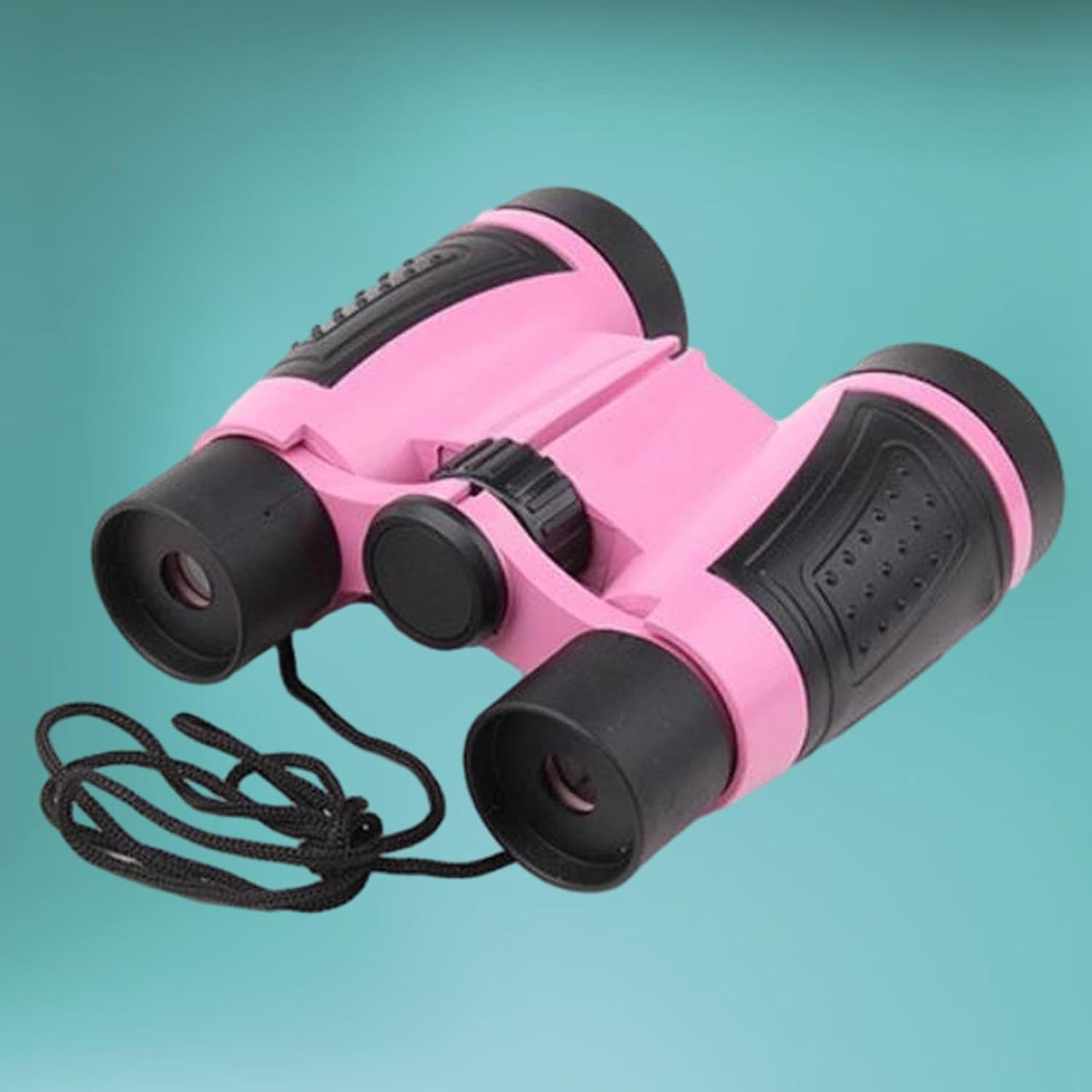 Kids Binoculars Toy Shockproof Telescope Large View 5X30 Portable Compact Binoculars Magnification Toy for Exploration Bird Watching Hiking, Pink