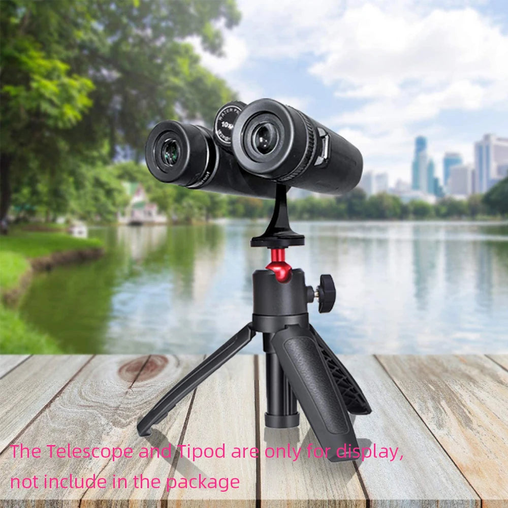 Binocular Tripod Adapter Converter Mount Bracket Fully Metal for Bino-Telescope