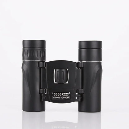 900/1000X25 HD Powerful Binoculars 9000M Long Range Folding Mini Telescope FMC Optics for Hunting Sports Outdoor Camping Travel