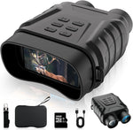 Ultimate 4K Night Vision Goggles - 8X Digital Zoom Binoculars with 3" Screen & Adjustable IR Light for Camping & Hunting, 200M Range, 32GB Storage