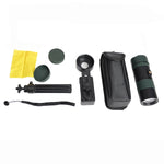 10-300X40 Zoom Telescope HD 4K Portable Strong Binoculars Long Range Professional Monocular Bak4-Prisms for Hunting Camping