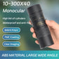 10-300X40 Zoom Telescope HD 4K Portable Strong Binoculars Long Range Professional Monocular Bak4-Prisms for Hunting Camping