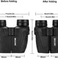 12X25 Compact Binoculars with Clear Low Light Vision, Large Eyepiece Waterproof Binocular for Adults Kids,High Power Easy Focus Binoculars for Bird Watching,Outdoor Hunting,Travel,Sightseeing