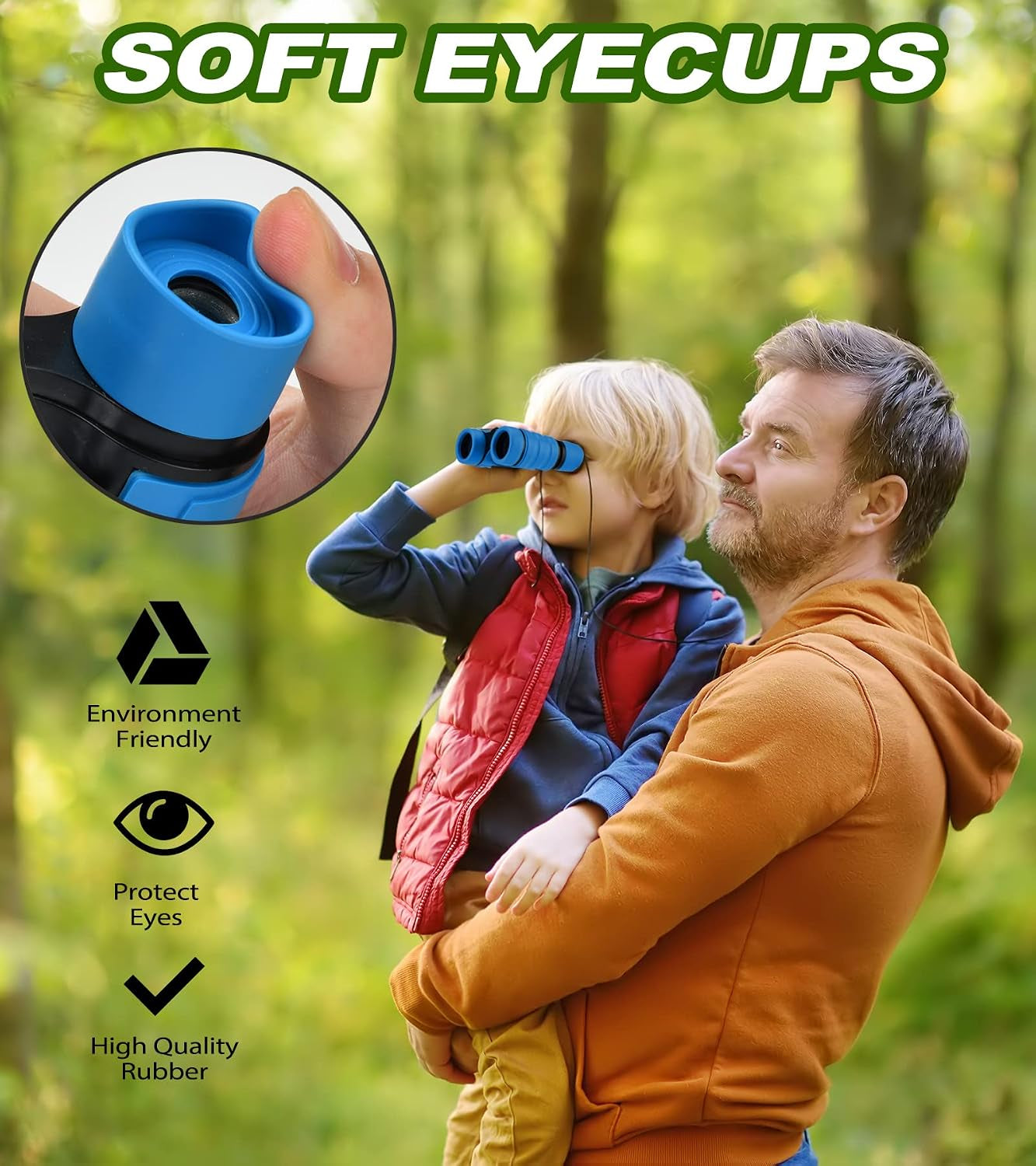 Binoculars for Kids, Toys for 3-12 Years Boys and Girls High-Resolution Optics Shockproof Mini Compact Toy Binoculars for Bird Watching, Hiking, Camping, Science, Detective