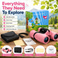 Kids Binoculars,Shockproof 8 X 21 High Resolution Compact Kids Binoculars Real for Boys and Girls,Perfect for Bird Watching, Hiking,Camping,Travel, Christmas Birthday Gift